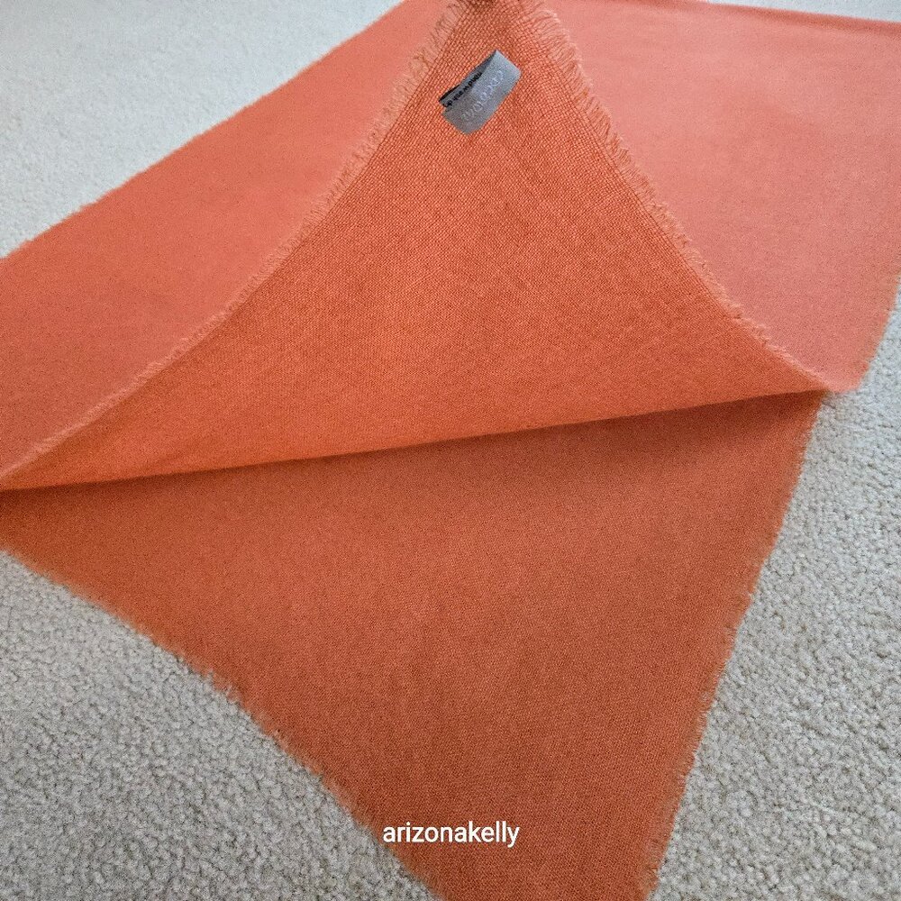 NWOT Cocowai Cashmere Scarf Burnt Orange Lightweight